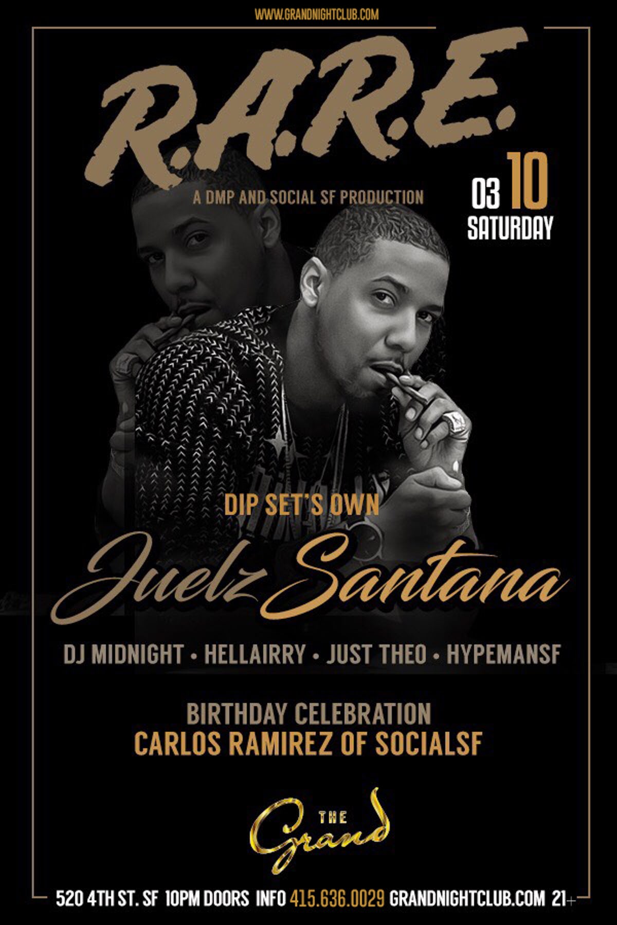 juelz santana at the grand saturday mar 10 guestlist tickets juelz santana event flyers