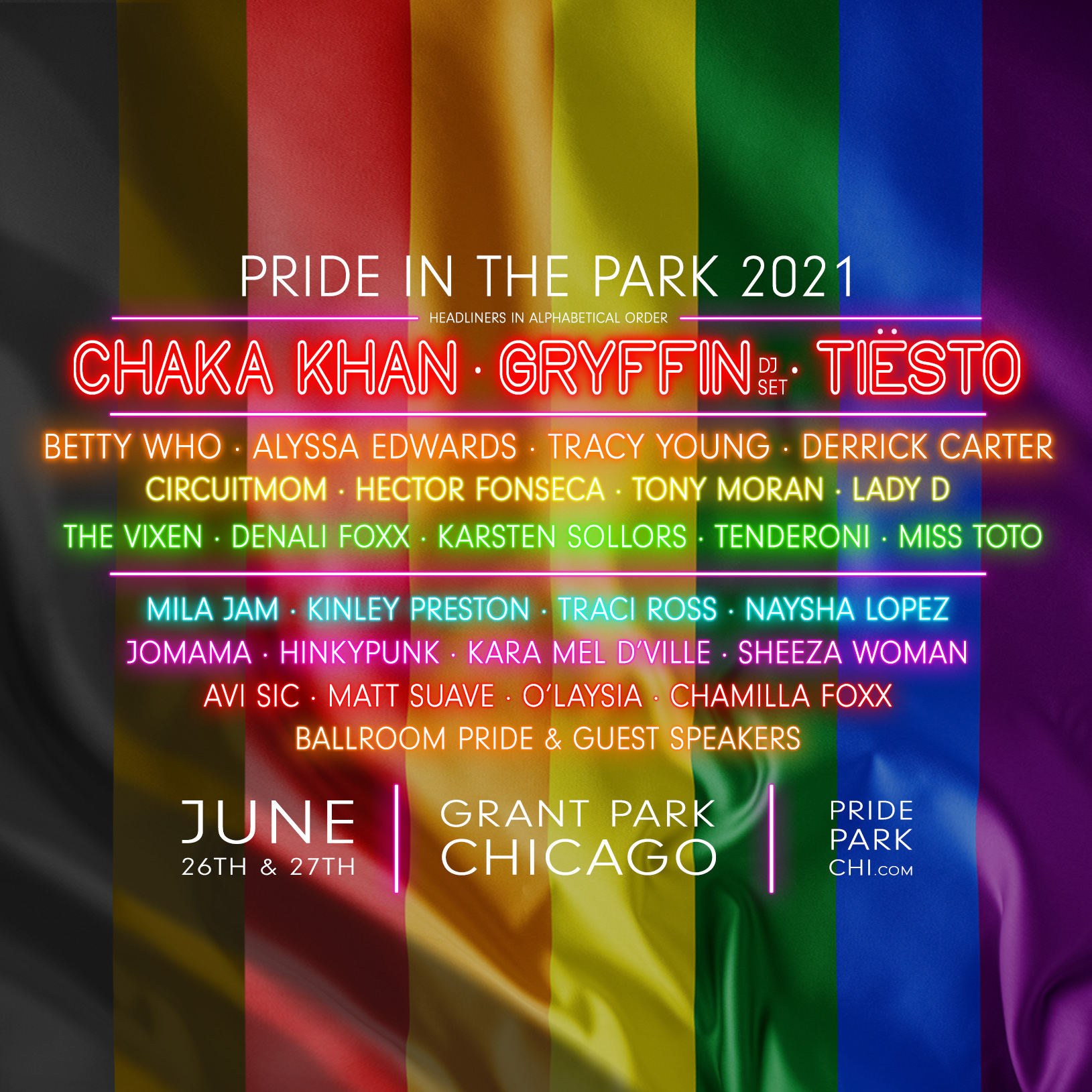 Pride In The Park 2021 Day 2 at Pride in the Park Sunday, Jun 27