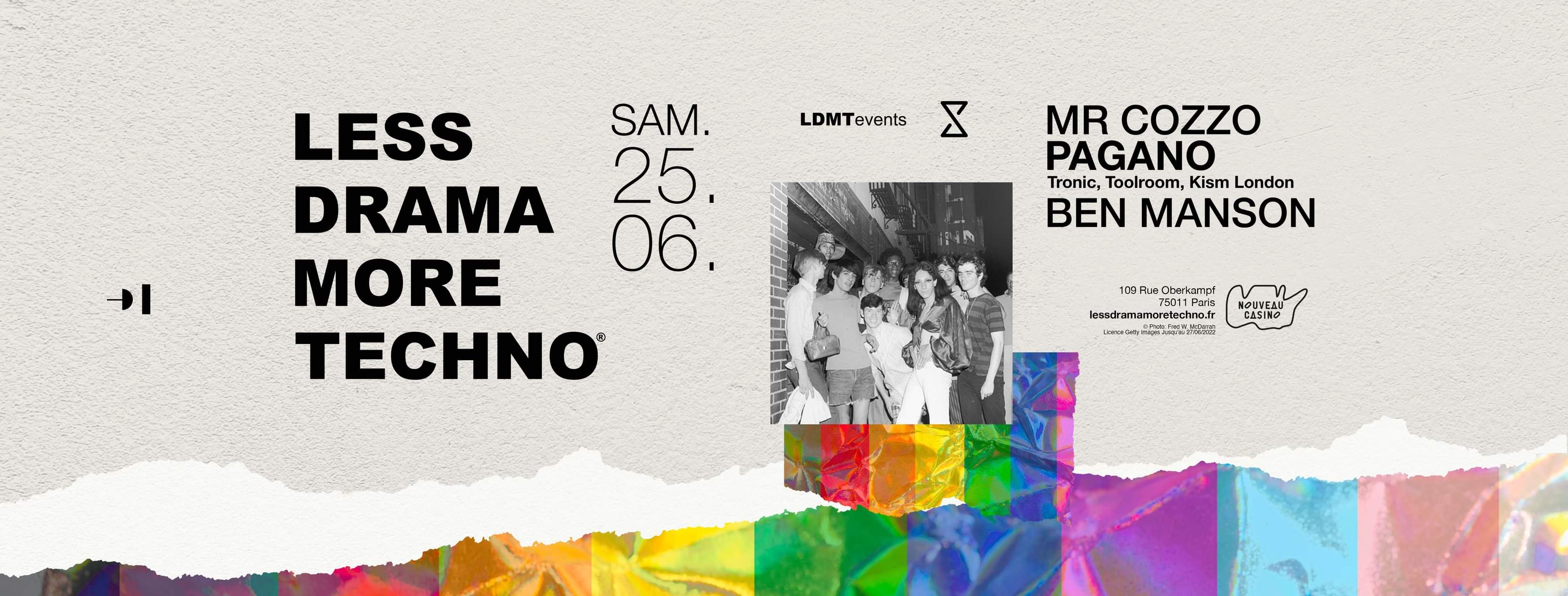 Less Drama More Techno #28 at Nouveau Casino - Saturday, Jun 25 ...