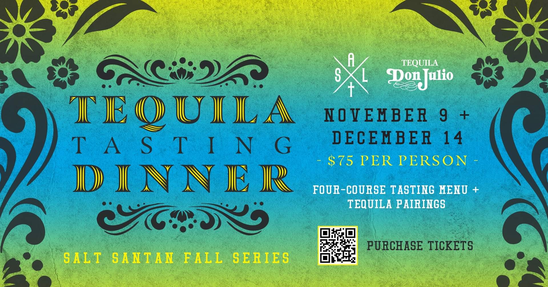 Salt SanTan Tequila Tasting Dinner at Salt Tacos y Tequila Wednesday