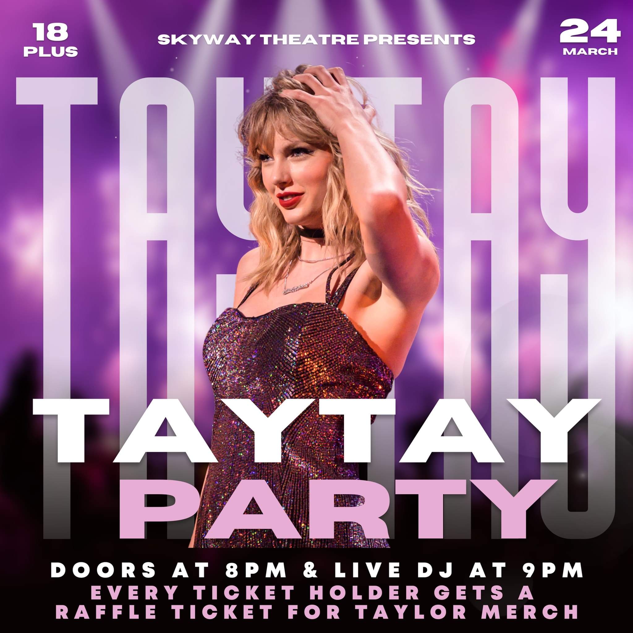 Tay Tay Party A Taylor Swift Dance Party and Event! at Skyway Theatre Friday, Mar 24 2023