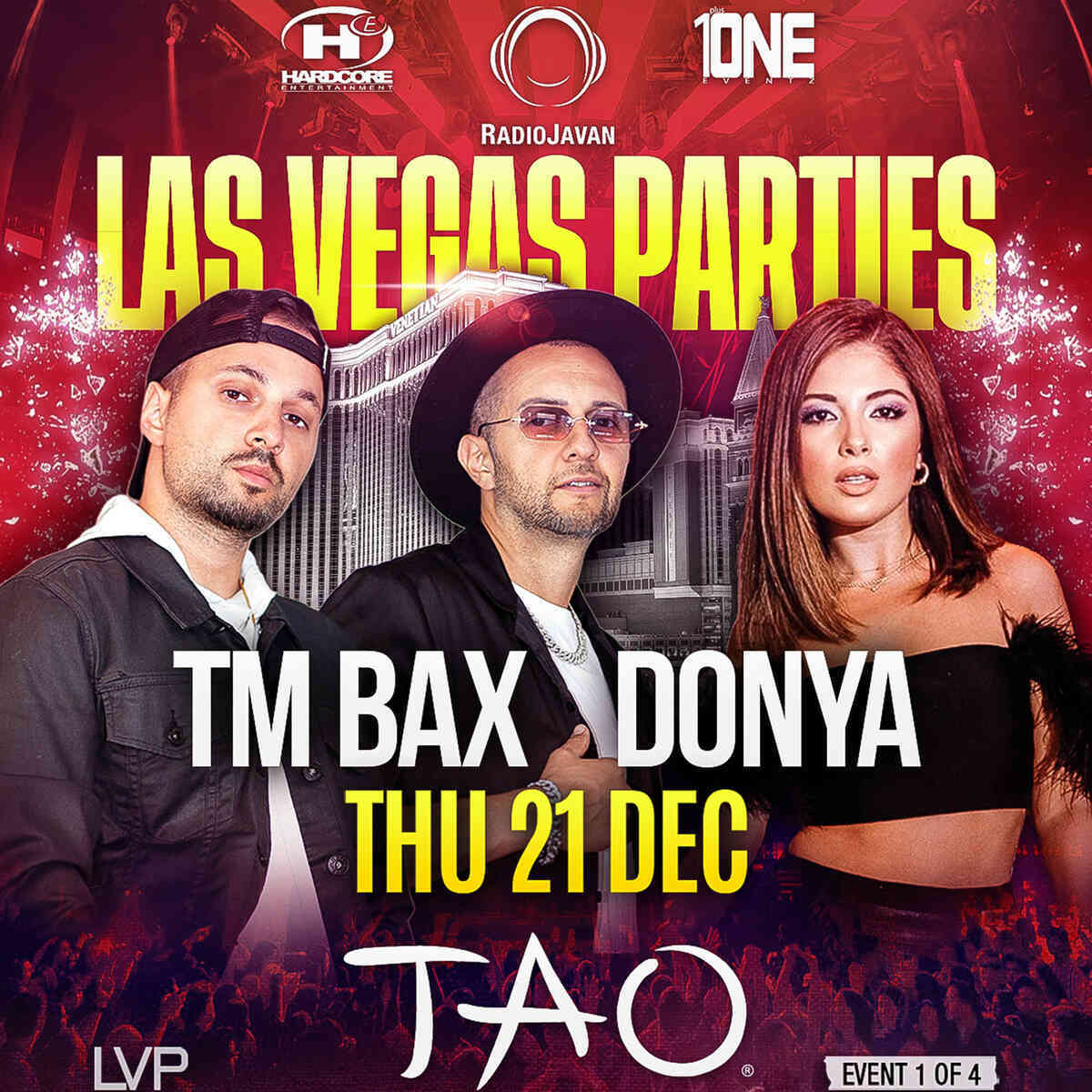 Lvp Party 2023 Ft. Tm Bax & Donya at Tao Thursday, Dec 21 2023