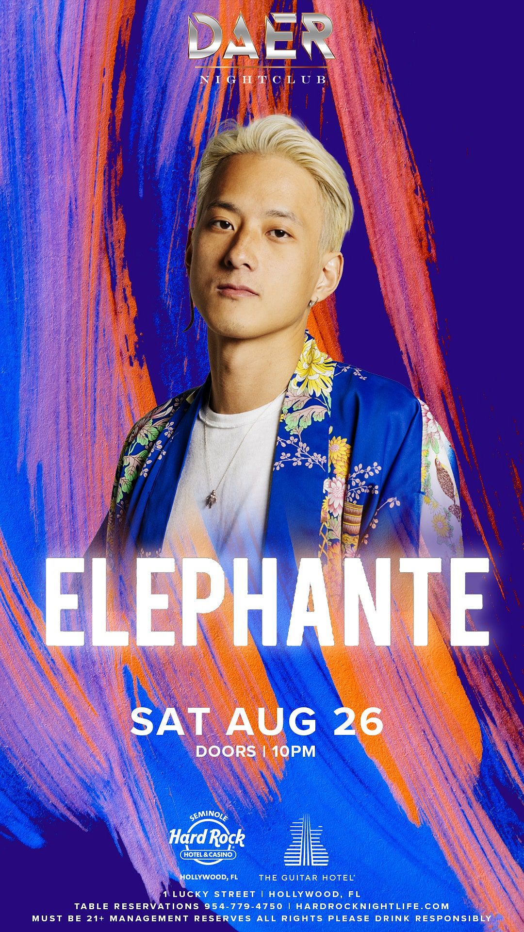ELEPHANTE at Daer Nightclub - Saturday, Aug 26 2023 | Discotech