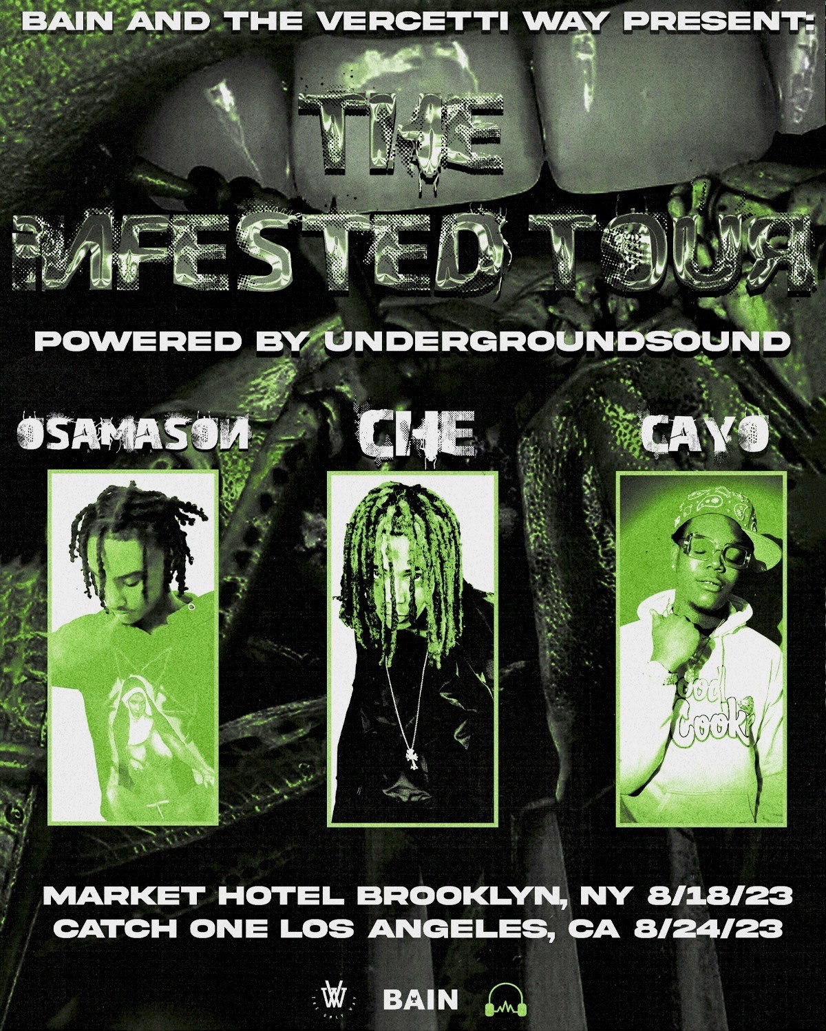 THE INFESTED TOUR with Che, Osamason, and Cayo at Catch One - Thursday ...