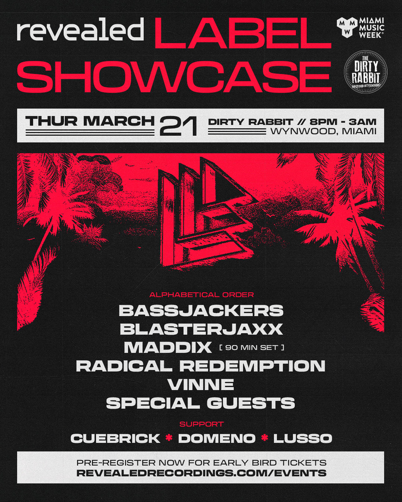 Revealed Label Showcase 2024 at The Dirty Rabbit Wynwood - Thursday ...