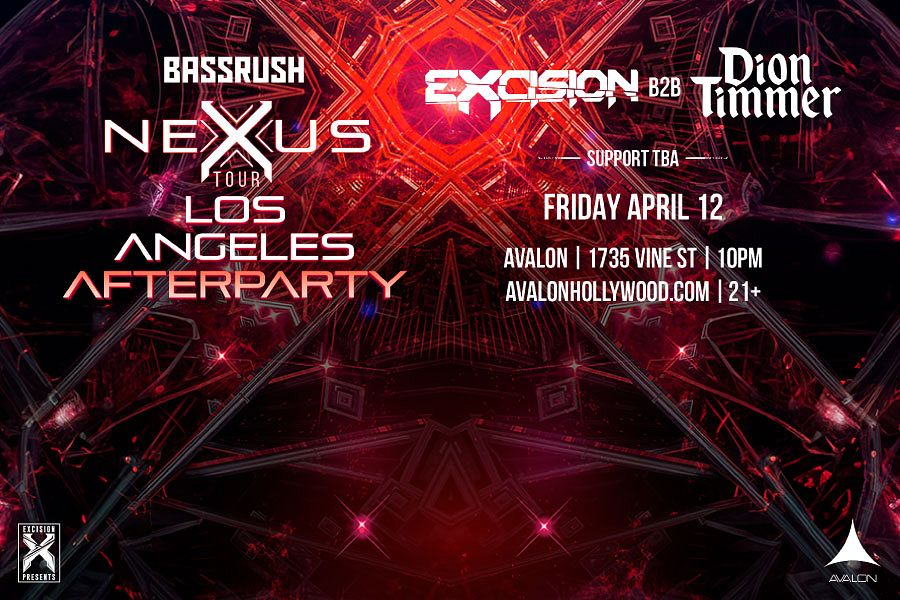 Excision b2b Dion Timmer at Avalon - Friday, Apr 12 2024 | Discotech