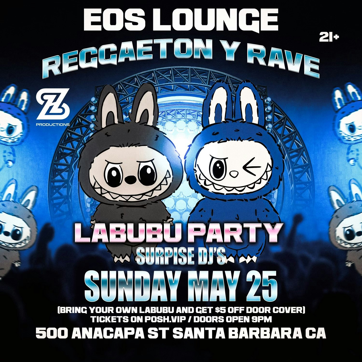 Labubu Funk Rave Zaang Takeover - Labubu Party Reggaeton & Rave at Eos Lounge - Sunday ...