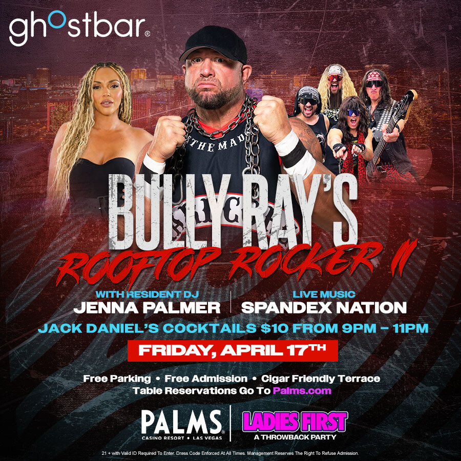 Bullyray's Rooftop Rocker Ii at Ghostbar - Friday, Apr 17 2026 | Discotech