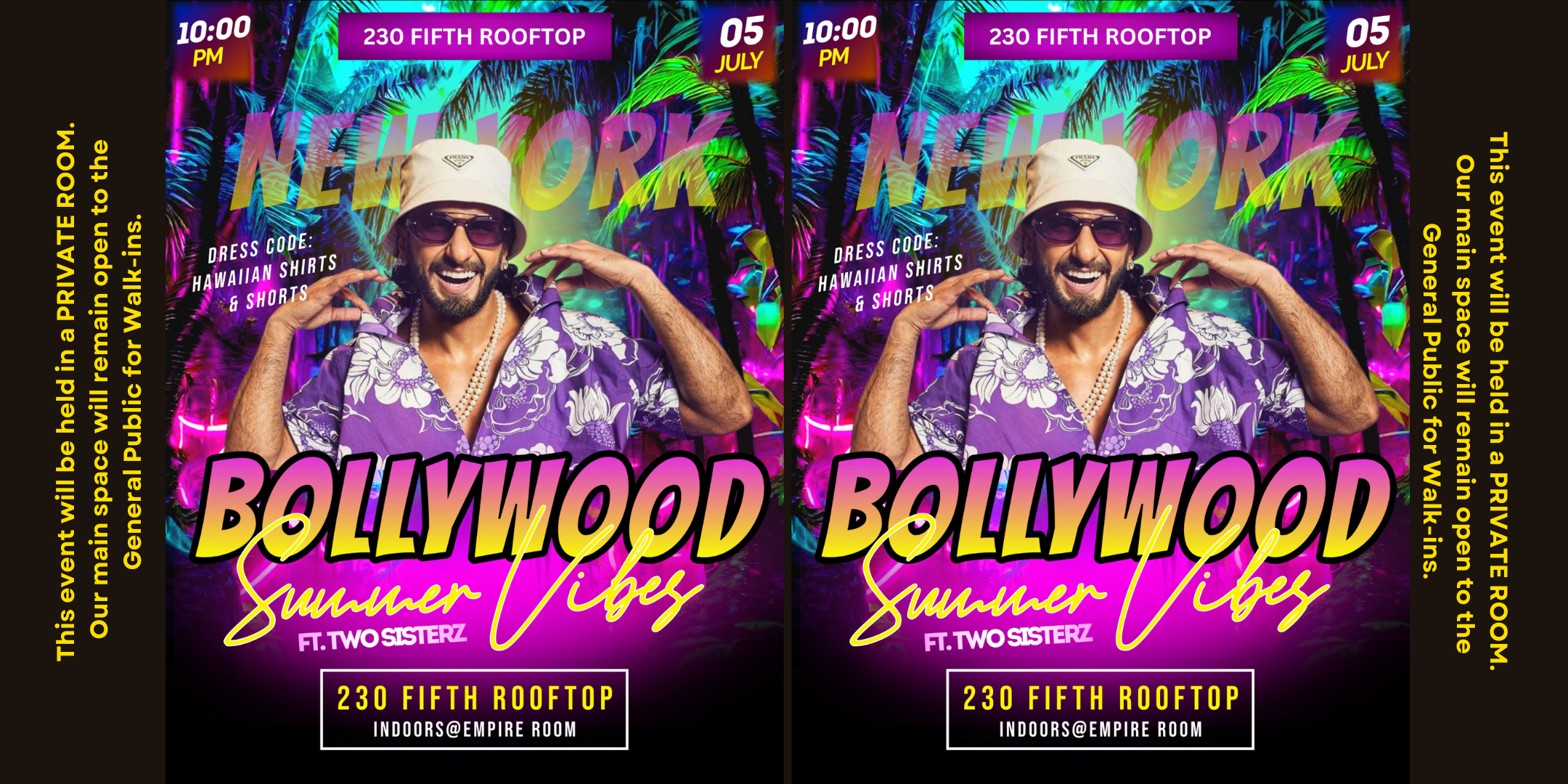 Nyc's #1 Desi Party, Bollywood Summer Vibes @230 Fifth Rooftop