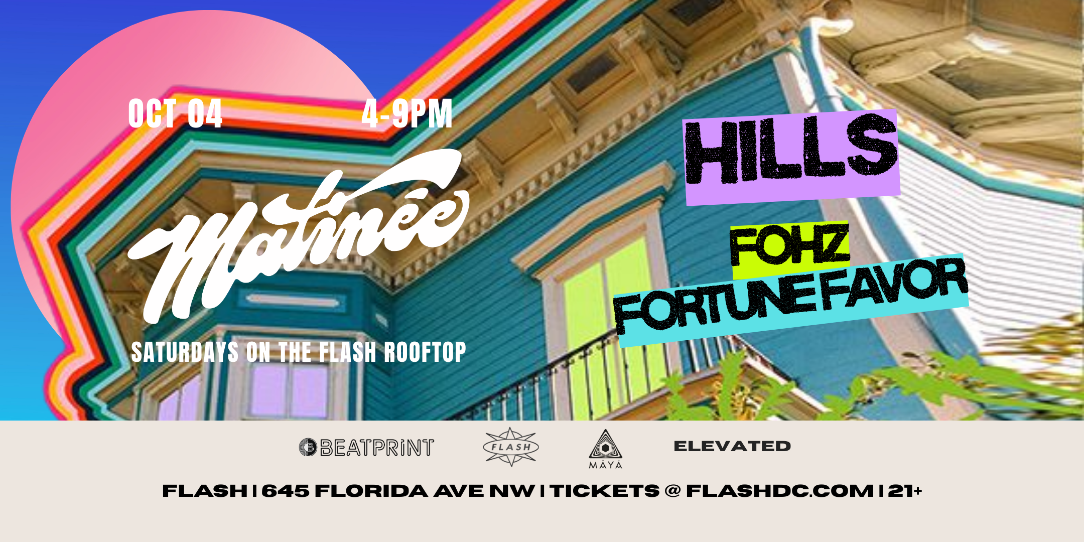 Matinée Day Party: Hills at Flash Rooftop