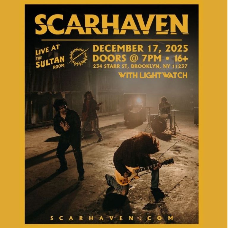 Scarhaven, Lightwatch at The Sultan Room - Wednesday, Dec 17 2025 ...