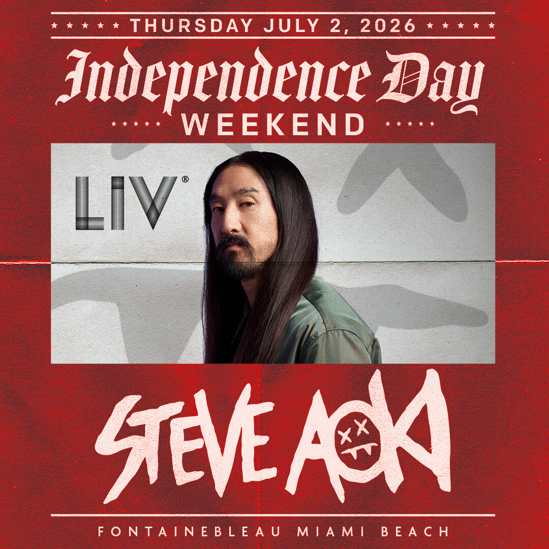 Steve Awoki Steve Aoki at LIV - Thursday, Jul 2 2026 | Discotech