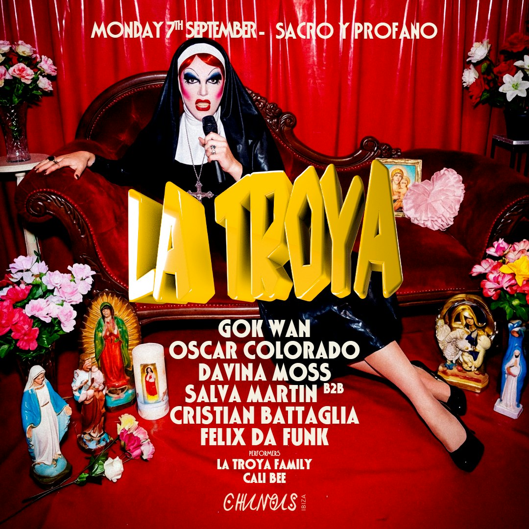 La Troya: Gok Wan, Oscar Colorado, Davina Moss, Salva Martin, B2B, Cristian Battaglia, Felix Da Funk