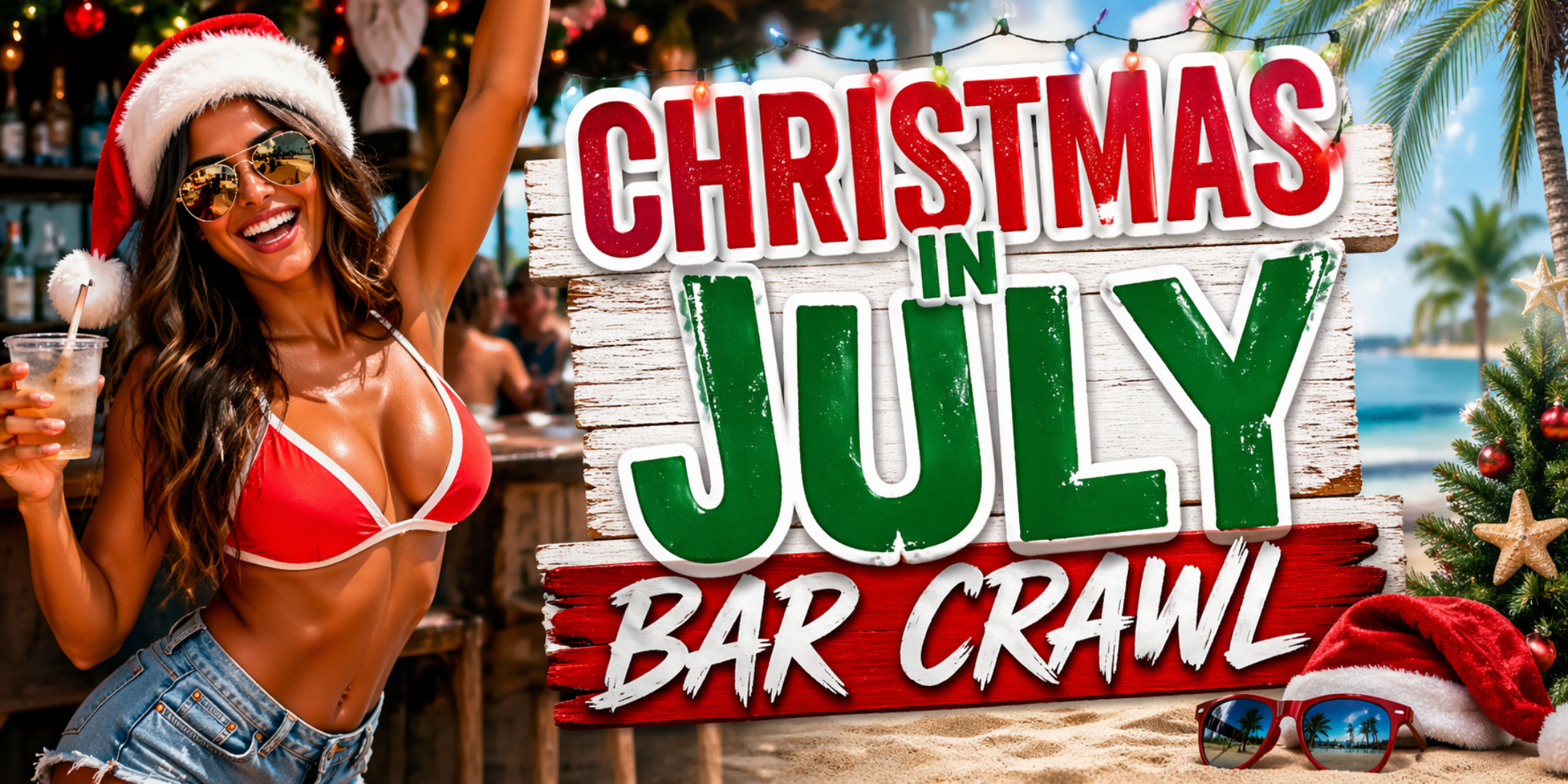 Atlantic City Christmas in July Bar Crawl 2026