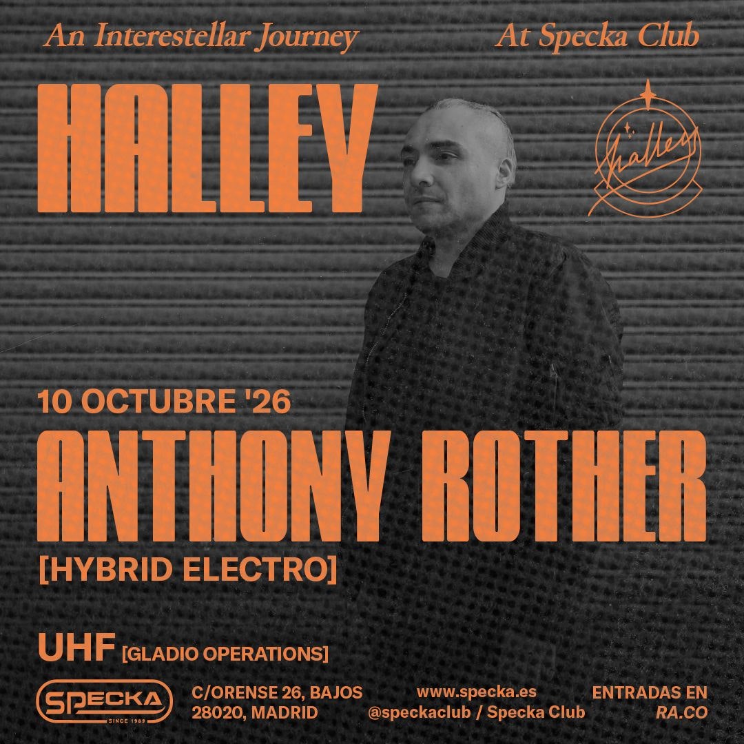 Anthony Rother | Halley Club SOLO ENTRADAS EN PUERTA