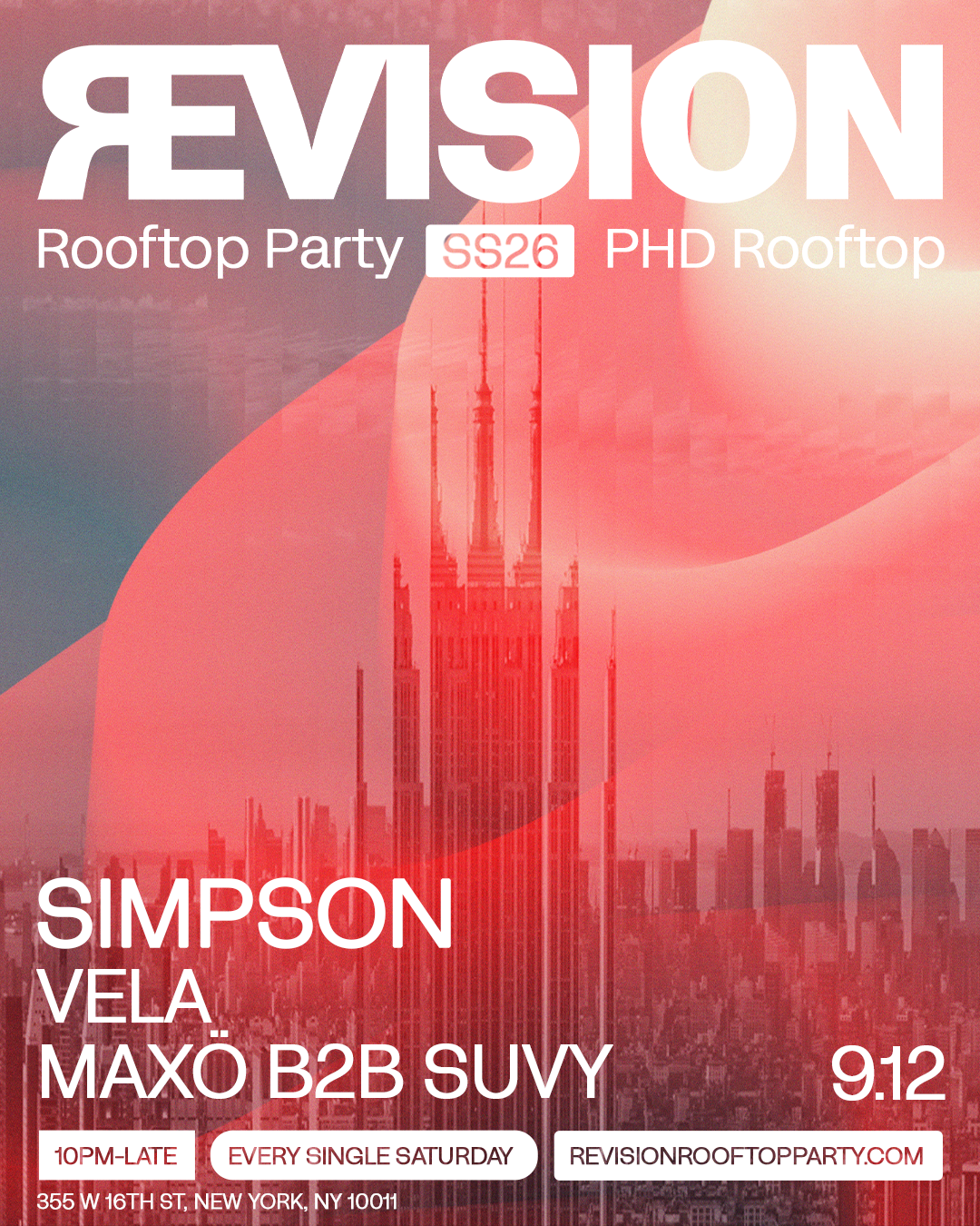 revision rooftop party
