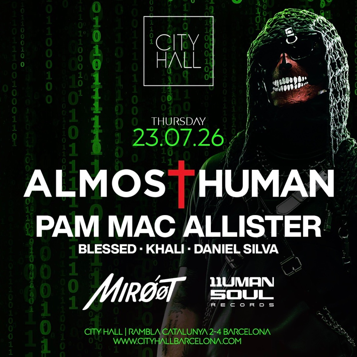City Hall pres. Almost Human | Free Pass