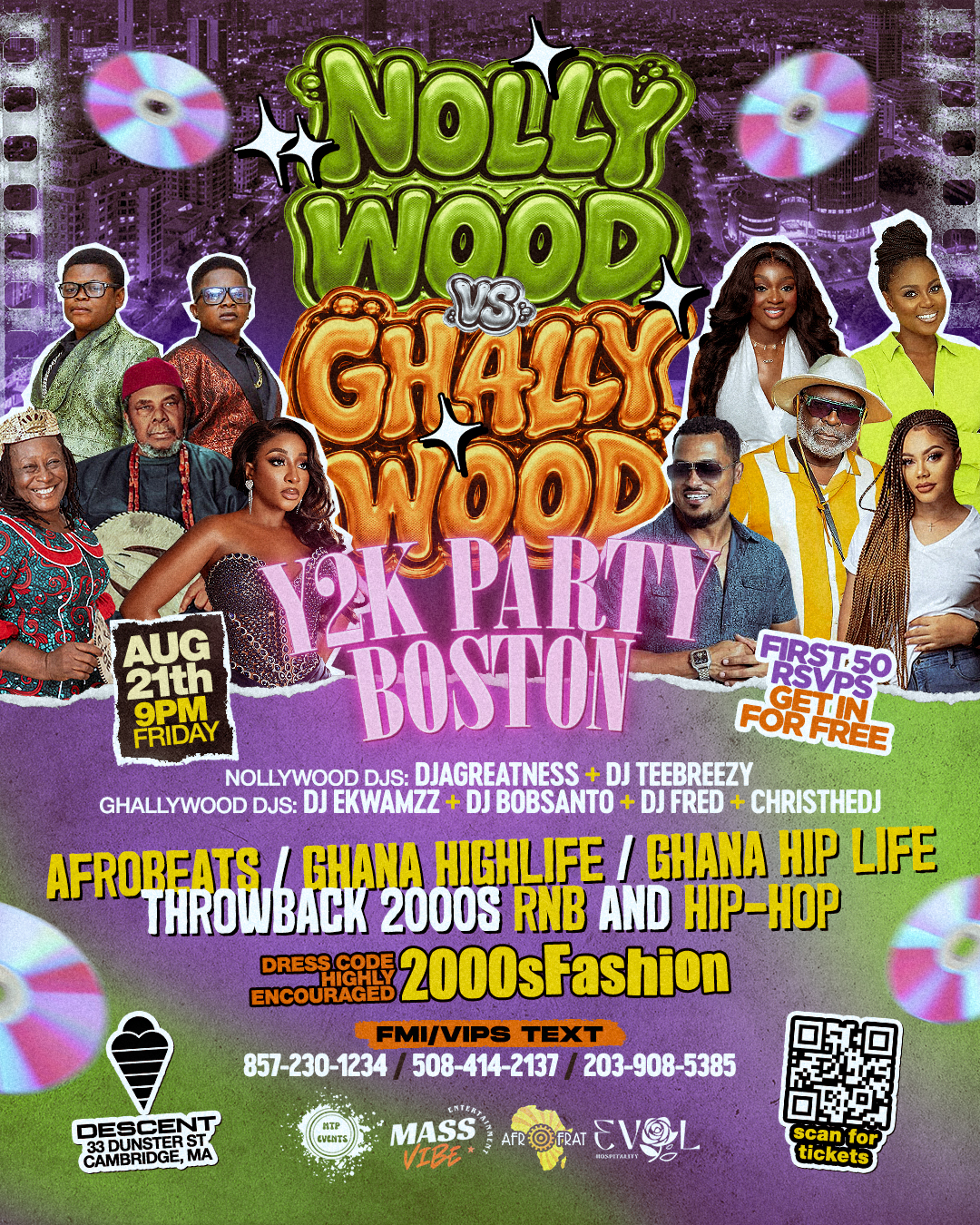 Nollywood Vs Ghallywood Y2k Party - Boston