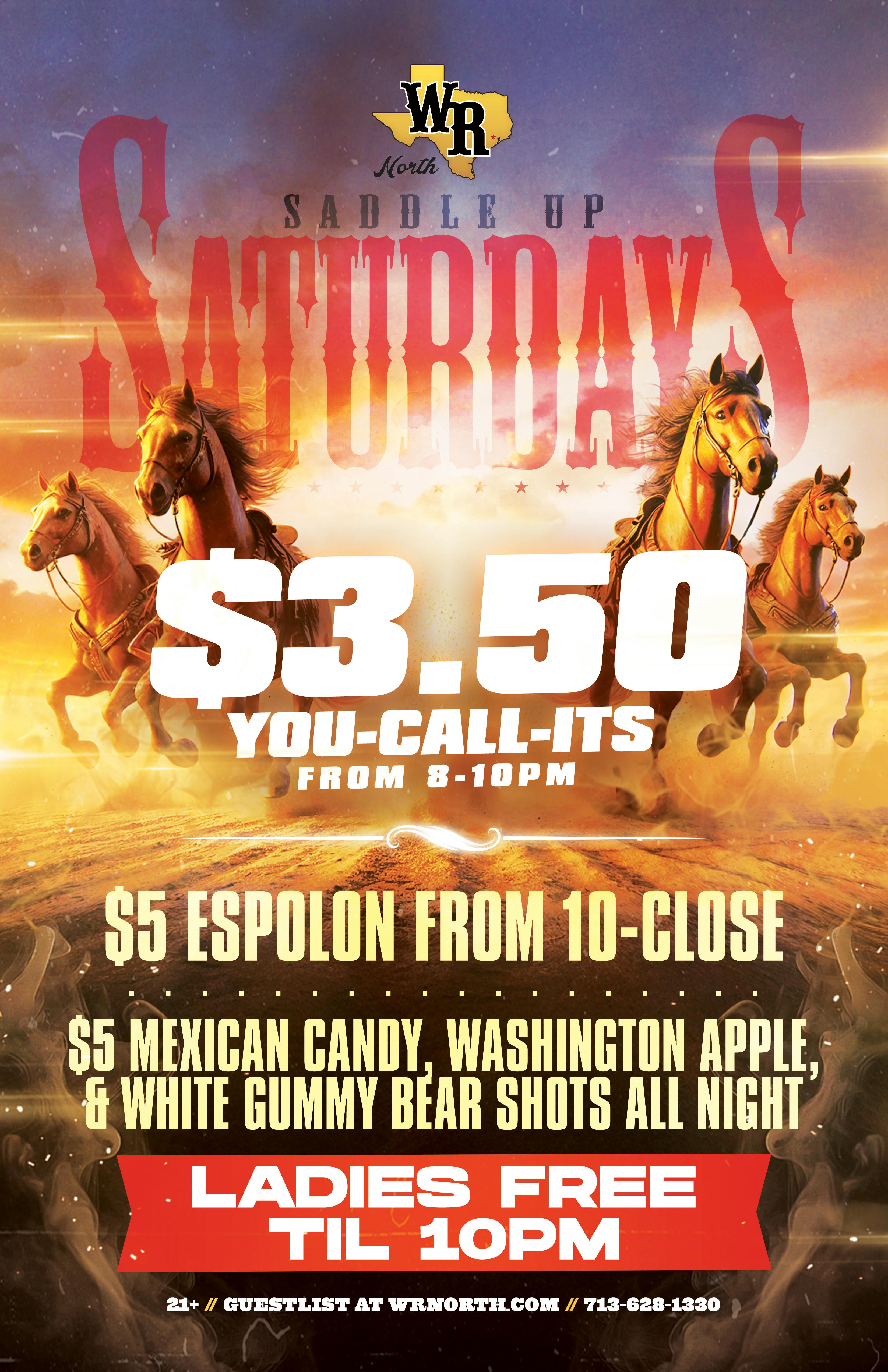 Saturday - Saddle Up Saturday