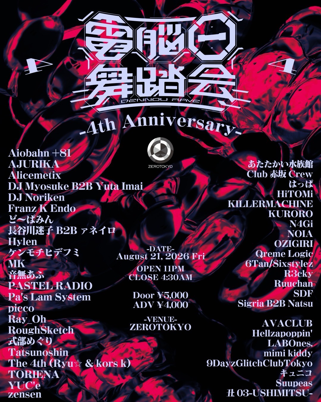 電脳一舞踏会 4th Anniversary - Hard Dance / Subculture -