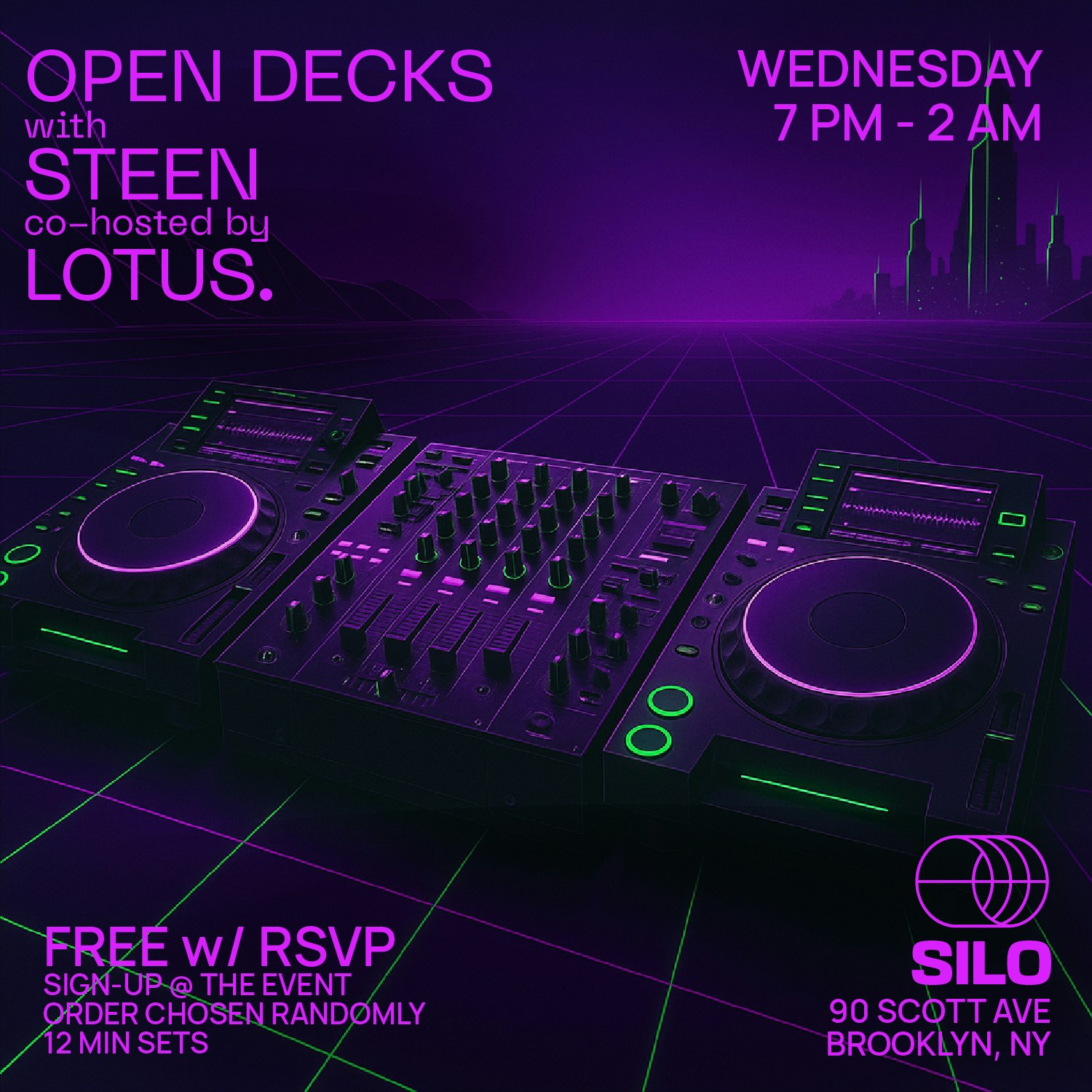 Open Decks w/ Steen and lotus.