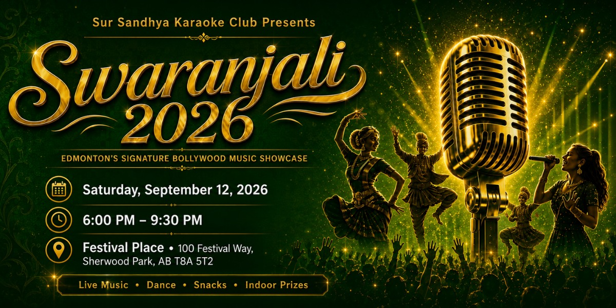 Swaranjali 2026: Edmonton's Signature Bollywood Music Showcase