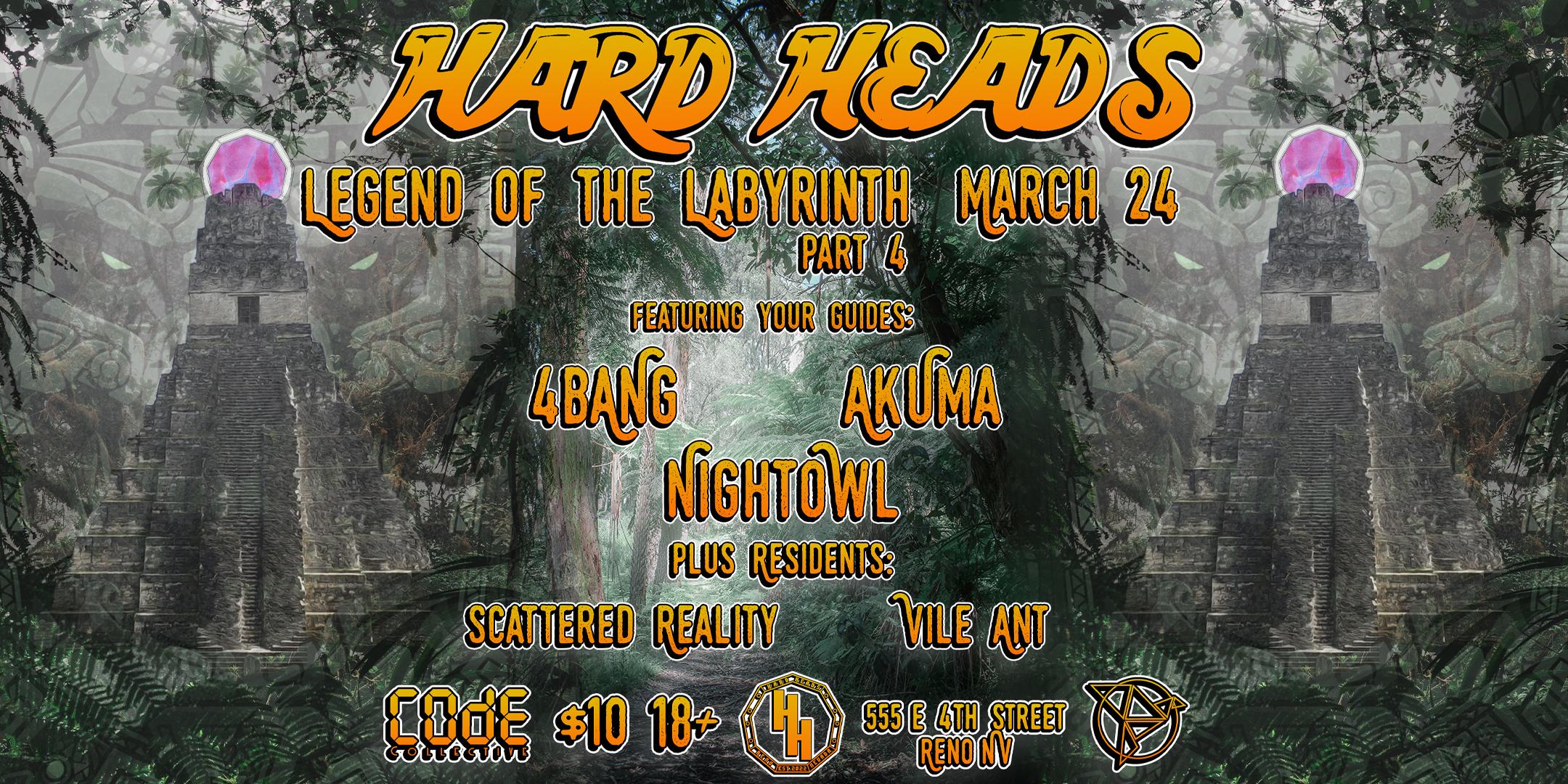Hard Heads: Legend of the Labyrinth @ The Bluebird Reno at The BlueBird ...