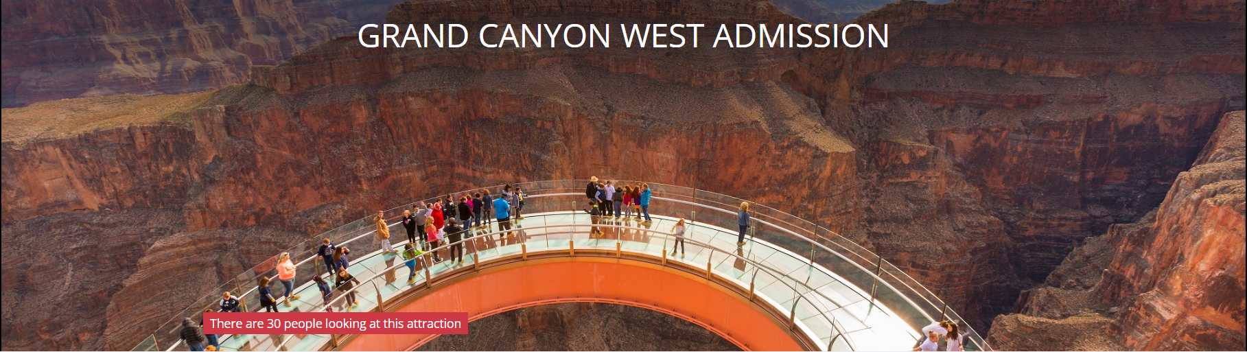 Grand canyon west admission at las vegas shows and excursions sunday