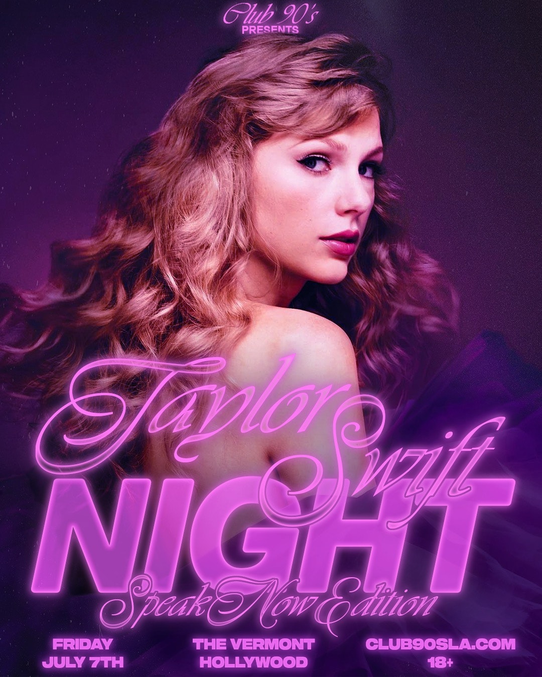 Club 90s presents Taylor Swift Night Speak Now Edition at The Vermont
