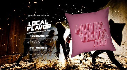 Local Flavor Pillow Fight Club Aka Terrell S B Day Pajama Jam At
