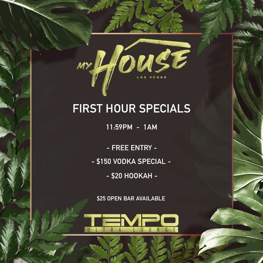 My House at Tempo Ultra Lounge Sunday, Aug 29 2021 Discotech